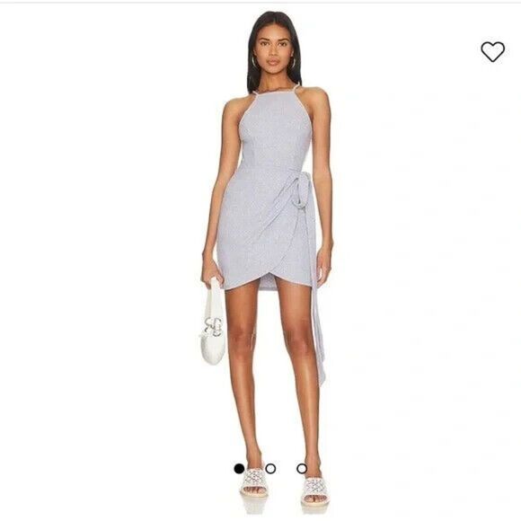 NWT House of Harlow 1960 Rya Dress heather Grey Small Revolve Sold out - Picture 1 of 9
